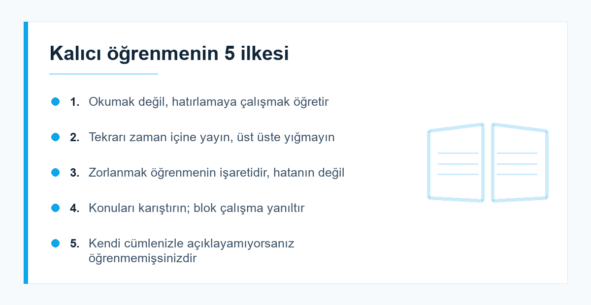 Kalıcı öğrenme ilkeleri