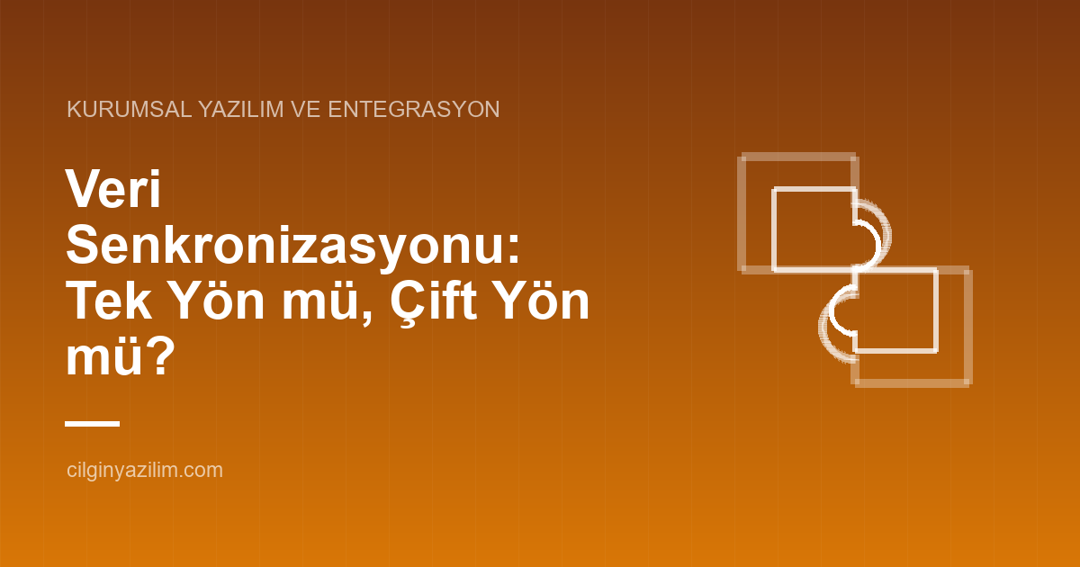 Veri Senkronizasyonu: Tek Yön mü, Çift Yön mü?