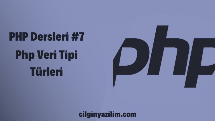 PHP Dersleri 7 - Php Veri Tipi Türleri