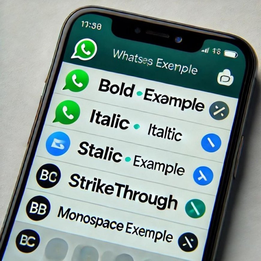 Whatsapp Mesajlarında Yazı Biçimlendirme