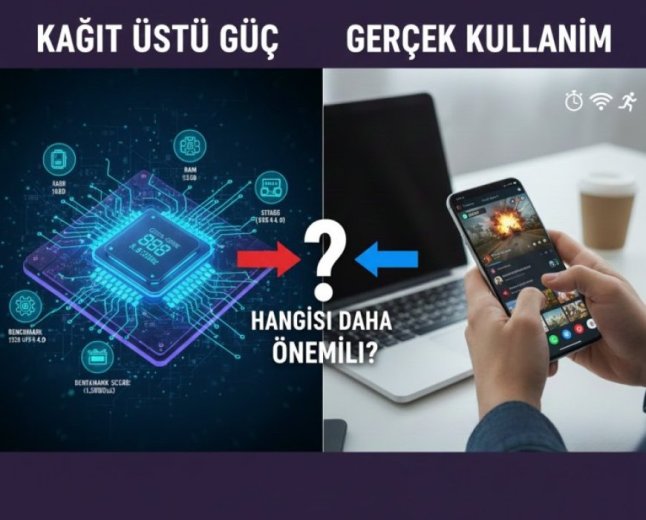 BİR TELEFONU HIZLI YAPAN ŞEY GERÇEKTEN NE? KAĞIT ÜSTÜ GÜÇ MÜ, GERÇEK KULLANIM MI?